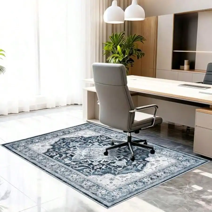 

Office Chair Mat for Hardwood Tile Floor 48"x60"Anti-Slip Under Desk Carpet Protector for Rolling Computer Chair Mat Machine