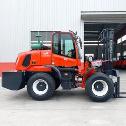 ISO CE China Manufacturer 4x4 All Terrain Forklift 3 ton 4 ton 5 ton Diesel Forklift Trucks Off-road Forklift Articulated Custom