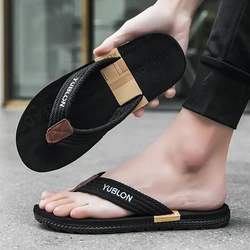 Chanclas antideslizantes para hombre, sandalias de playa de marca de alta calidad, zapatos de moda, Verano