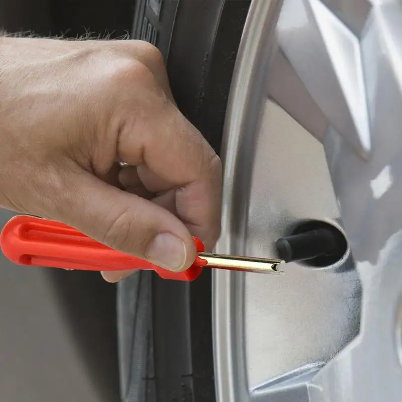 1/5Pcs Tire Valve Stem Removal Tool Long-term Screwdriver Handy Install Tool For Replacing Valves On Vehicles