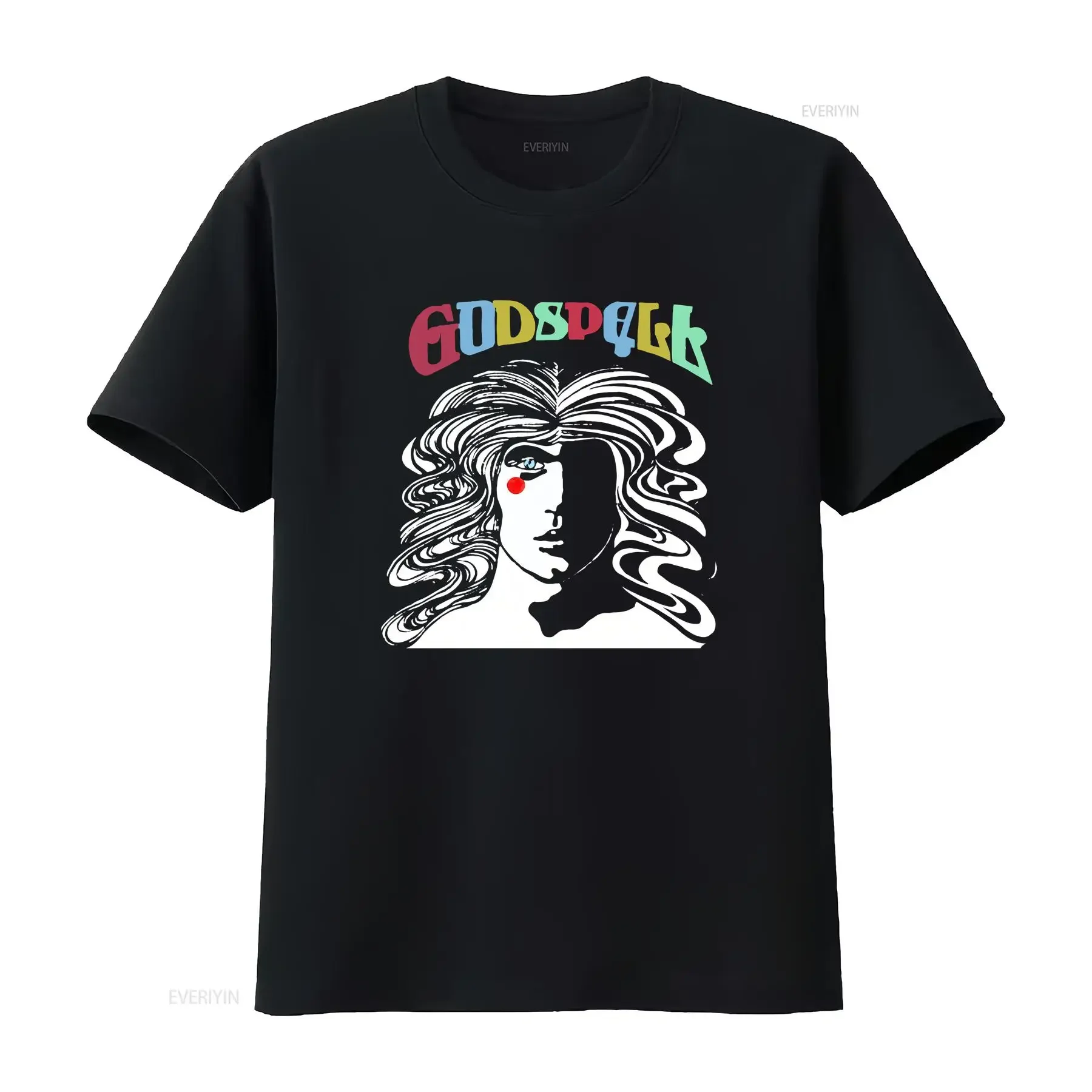Usa Godspell T Shirt Xl Vintage Black No mt260 vintage Washed Top For Everyday Wear Slightly Breathable graphic Unisex
