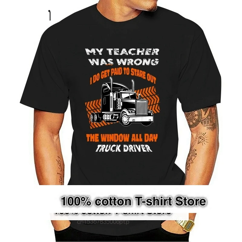 men's lastest 2024 Truck Driver T-Shirt Trucker Lorry Driver Daf T Shirt