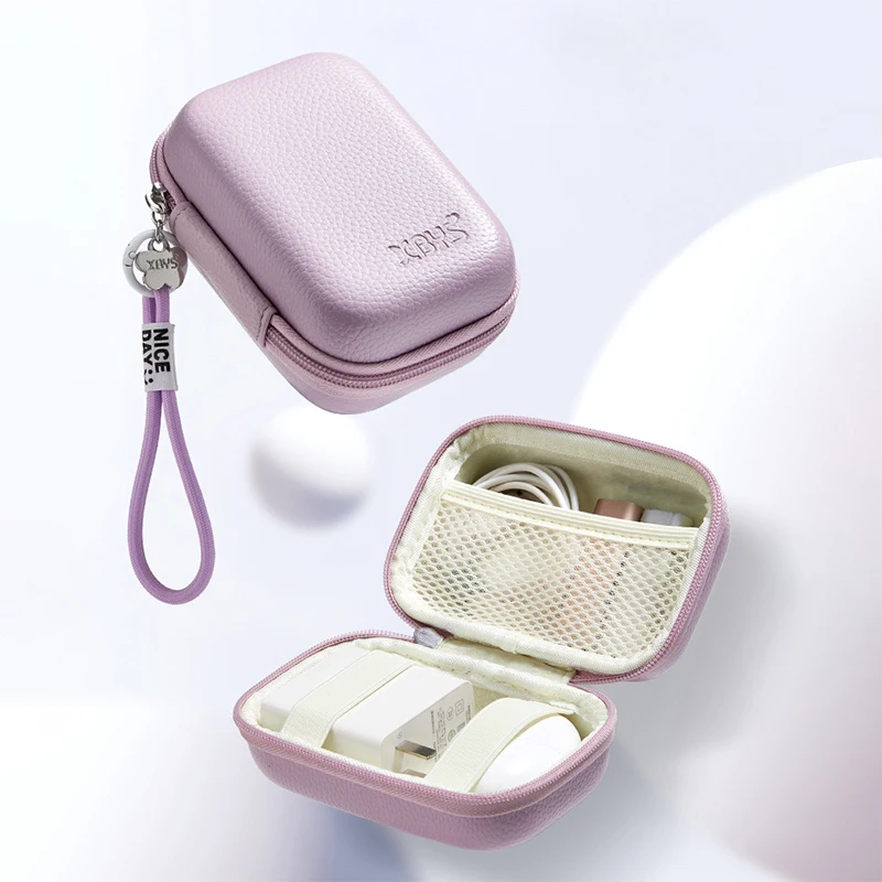 Storage Collection Bag Case Hard Shell Organizer Case for Earphone Laptop Charger Hard Dish USB Flash Cable Electronic Device view 5