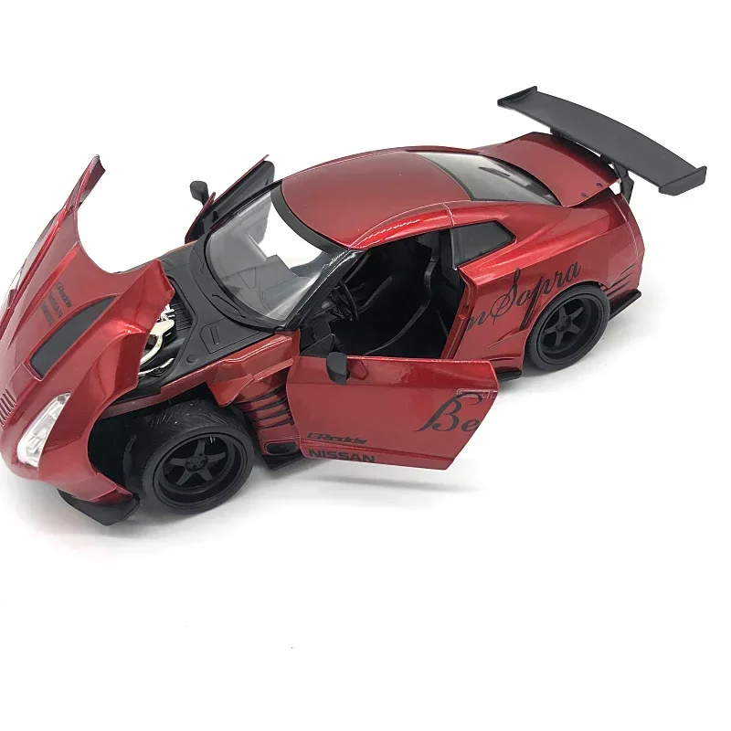 Jada 1:24 Fast and Furious Nissan GTR R35 Wide Body High Simulation Diecast Car Metalllegierung Modellauto Spielzeug für Geschenkkollektion