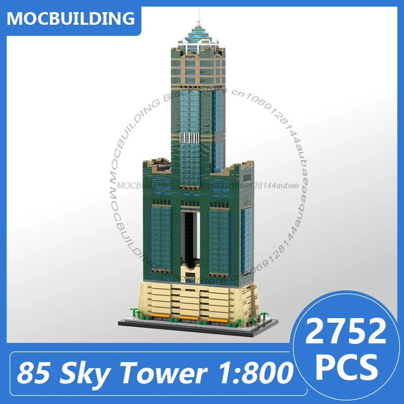 85 Sky Tower Modell im Maßstab 1:800 in Taiwan Moc Bausteine Diy Montieren Ziegel Architektur Display Weihnachten Spielzeug Geschenke 2752PCS