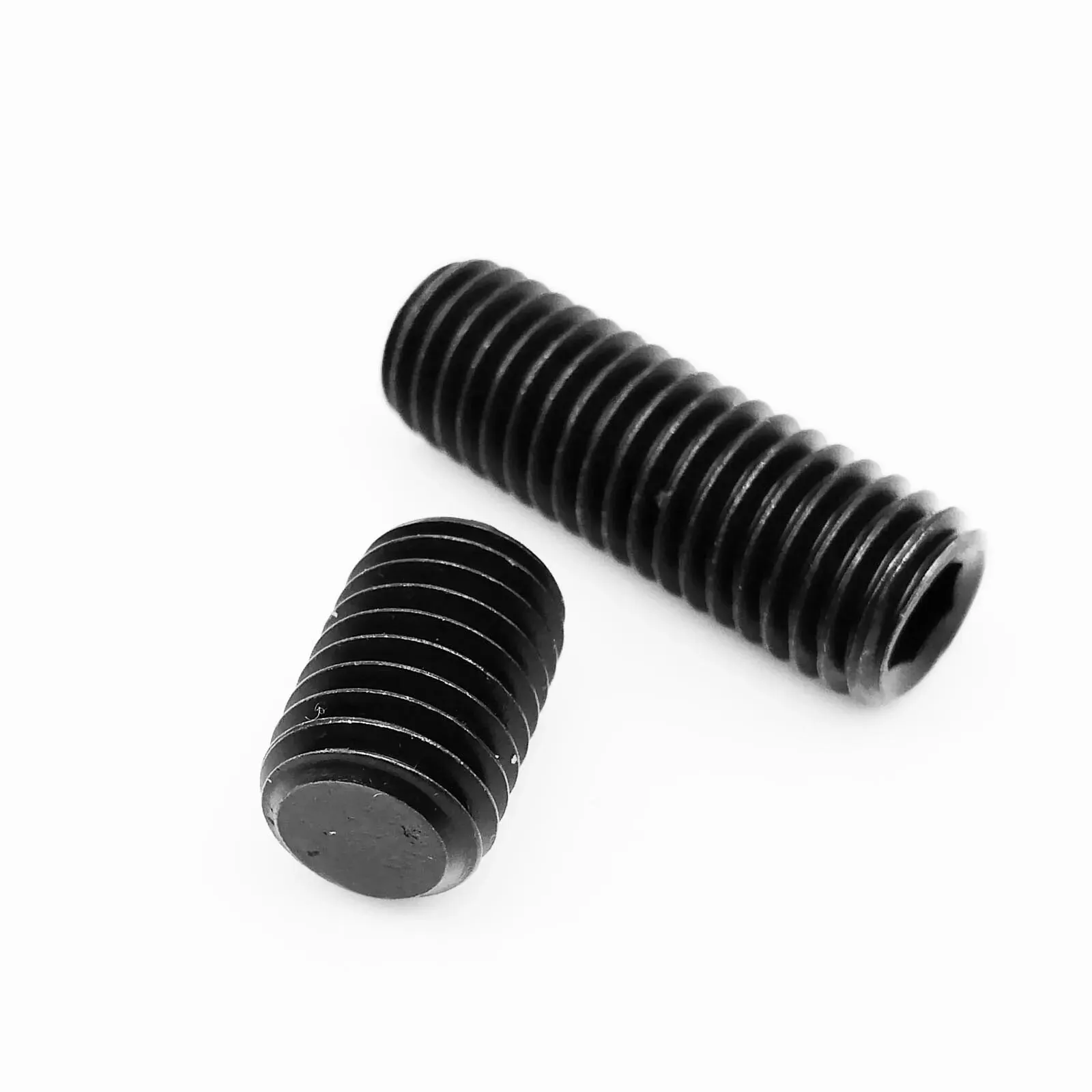 50pcs DIN913 Hex Hexagon Socket Allen Flat Point End Set Screw Grub Bolt M2 M2.5 M3 M4 M5 M6 M8 Black Grade 12.9 Alloy Steel