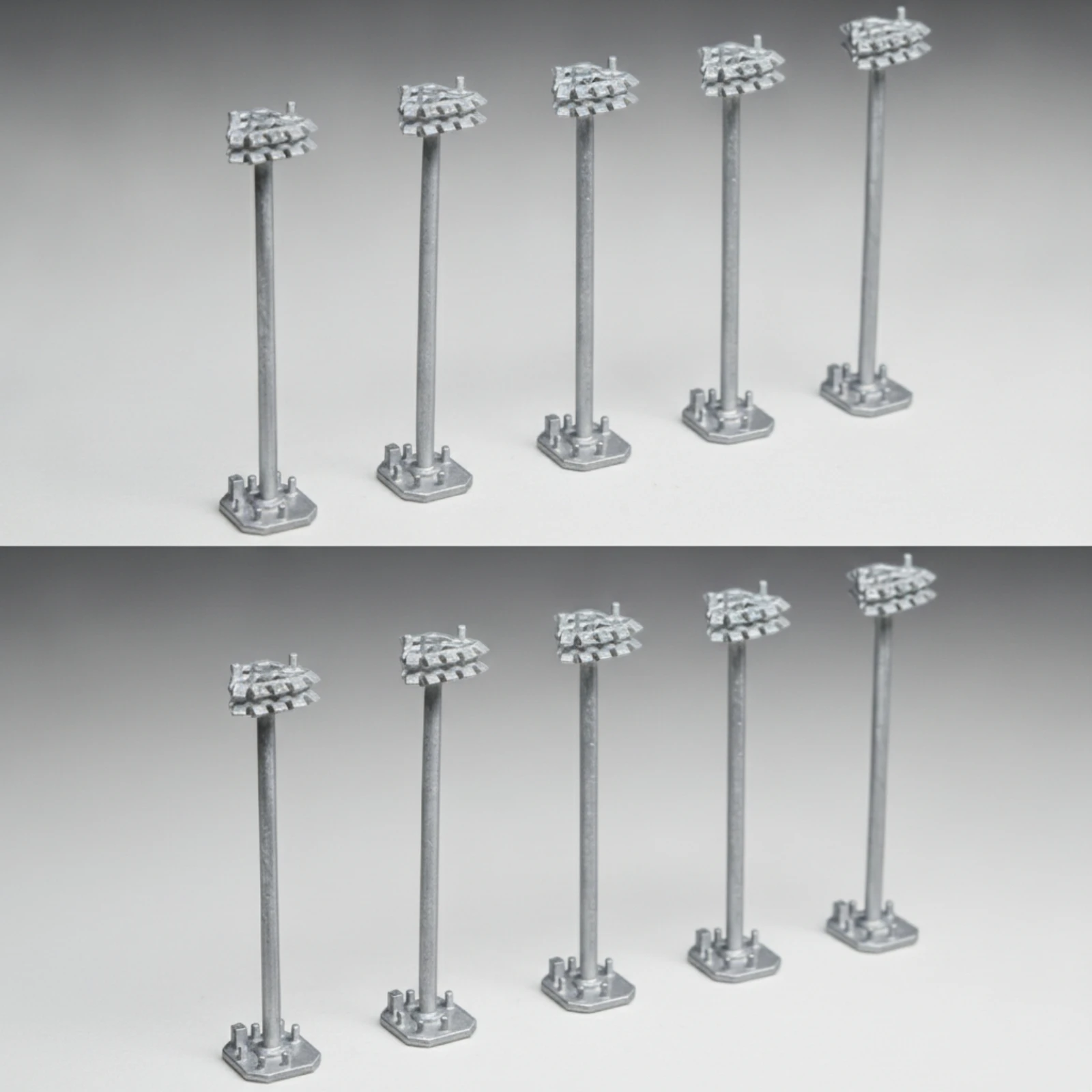 Scenery Accessory Airport Light Stand 1 to 400 High Pole Lamp Model for Diorama and Collectors Setups