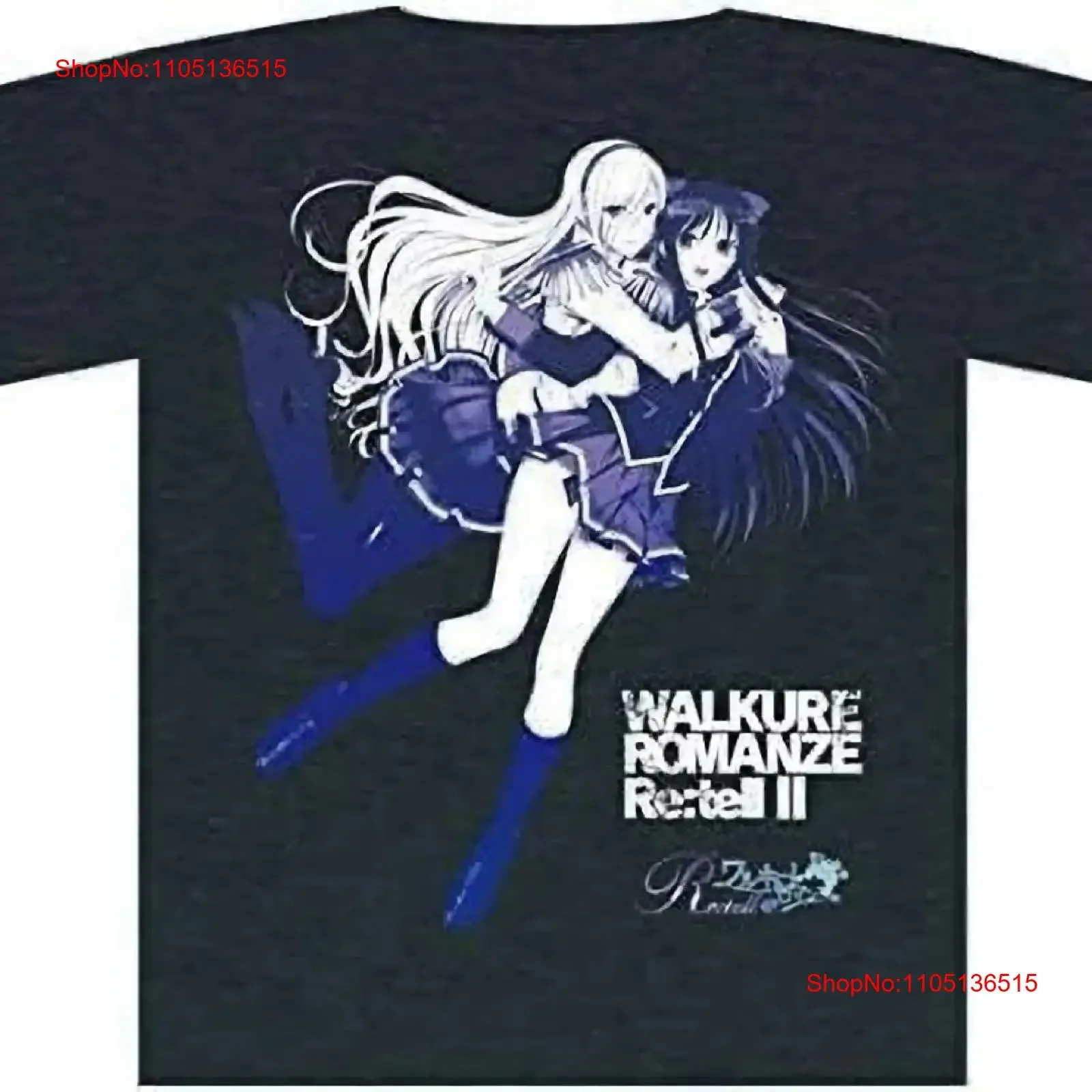Walkure Romanze T Shirt Manga Anime Movie Game Voice Actor vintage Washed homme graphic Top For Everyday Wear Slightly Soft