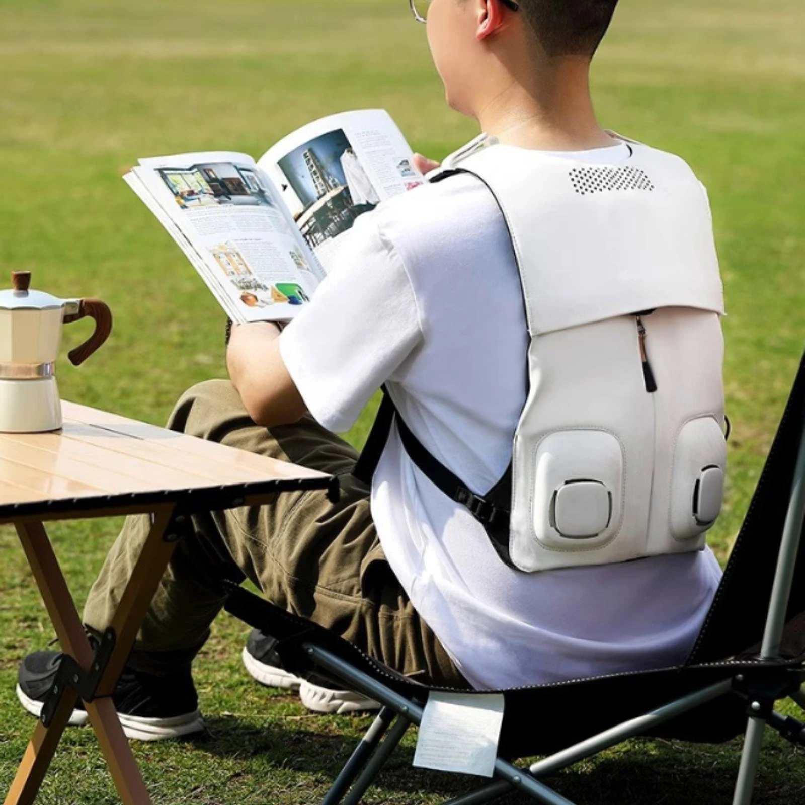 Fishing Vest - Cooling Vest with Shoulder Straps Lightweight