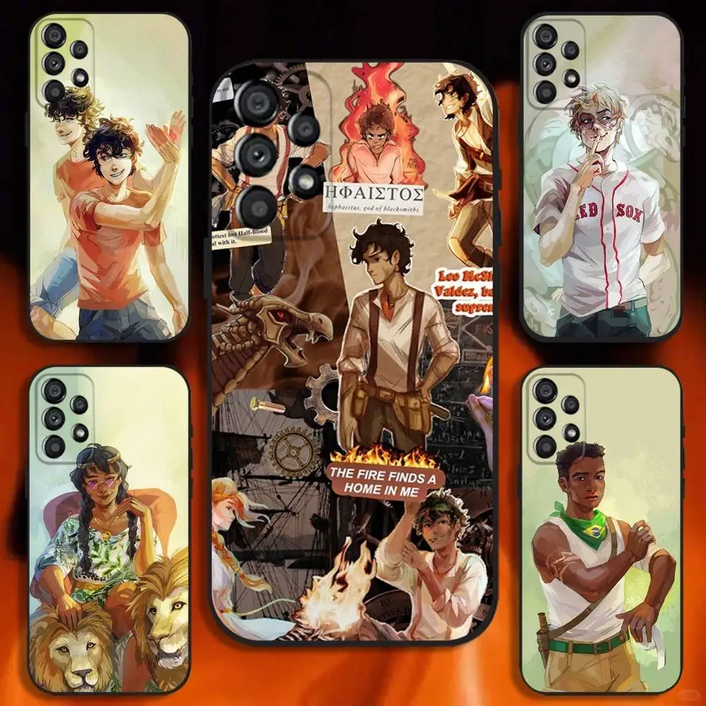 

Cartoon Movie P-Percy Jackson Phone Case For Samsung Galaxy A20,A21s,A22,A31,A32,A52,A53,A72,73,A80 Soft Black Cover
