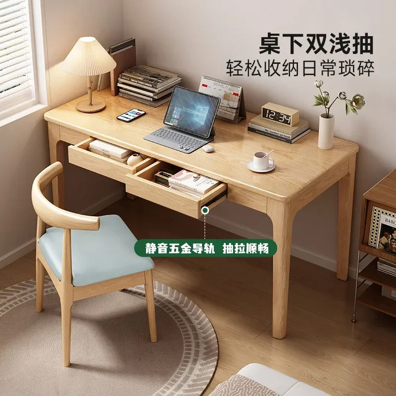 Solid Wood Desk for Nordic Ash Wood Writing Table Student Simple Home Computer Desk Study Table Log
