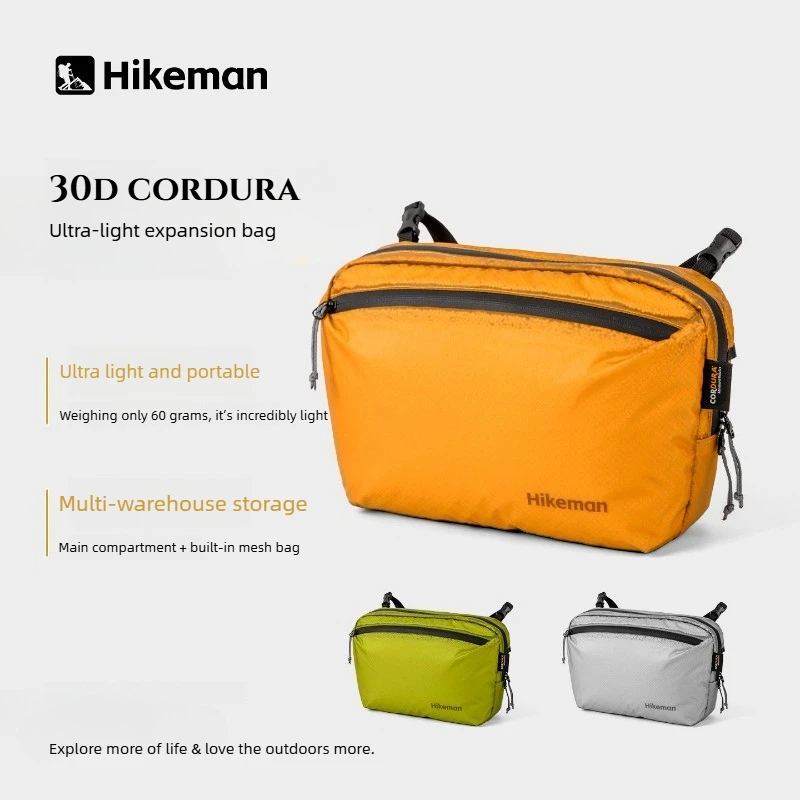 Outdoor Waist Bag Lightweight Waterproof Hiking Backpack External Expansion Chest Bag for Camping Travel