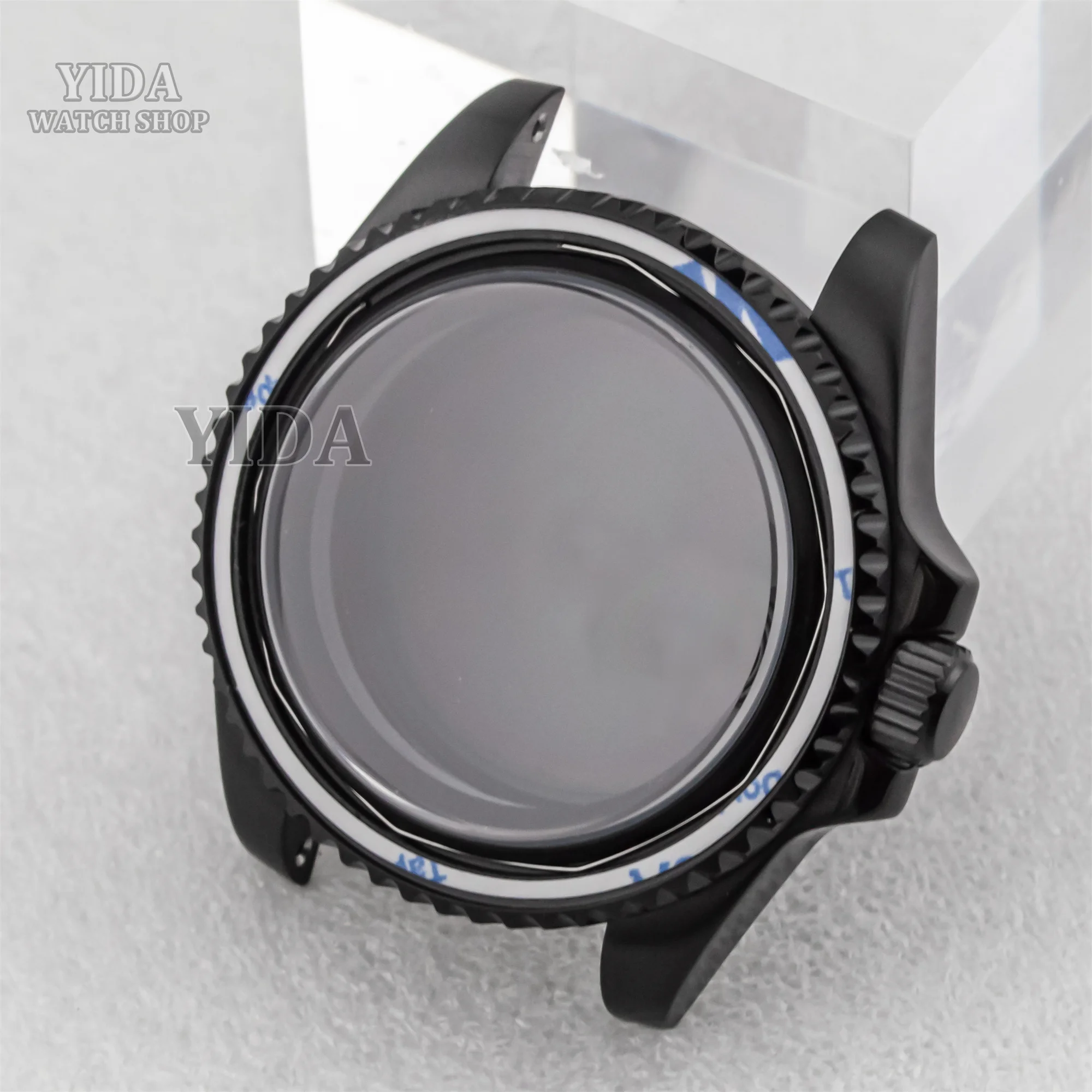 for SUB GMT Watch case 40MM Sapphire Glass NH35 Case Stainless Steel Solid Back 10ATM Waterproof For NH36 Movement Accessories