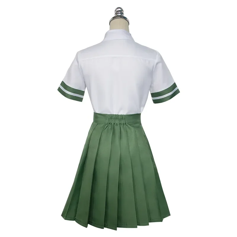 Anime Suzume No Tojimari Iwado Suzume Cosplay Costume Green Skirt Shirt Uniform Dress Suit Halloween Carnival Party Clothes