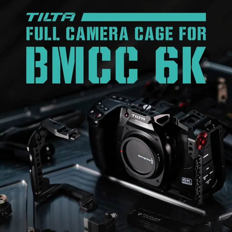 TILTA TA-T64 Complete Camera Rig for BMCC 6K, Advanced & Basic Bundles, Xeno Top Grip, 1/4