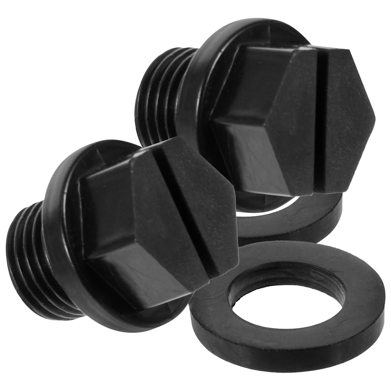 

2 Sets Plugs Winterizing Drain Filter Pool Pump Replacement Parts Accessories Thread Pipe Black Spa Bathing Facilities
