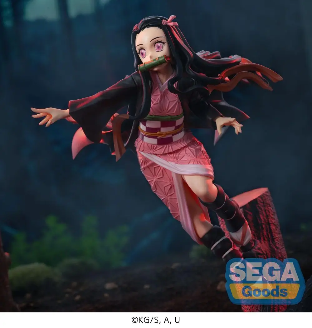 W magazynie oryginalny SEGA Xross Link Demon Slayer Kamado Nezuko pcv Anime rysunek figurki zabawki modele