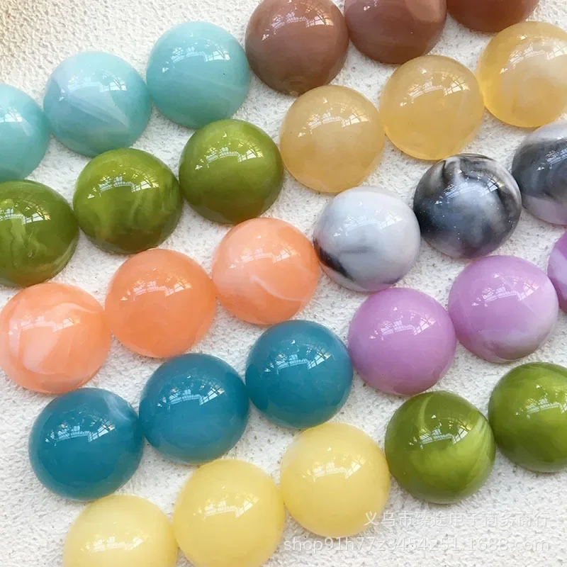 5pcs Japanese color mixed-color halo dye Flat Back Resin Cabochons Scrapbooking DIY Jewelry Craft Decoration Accessories