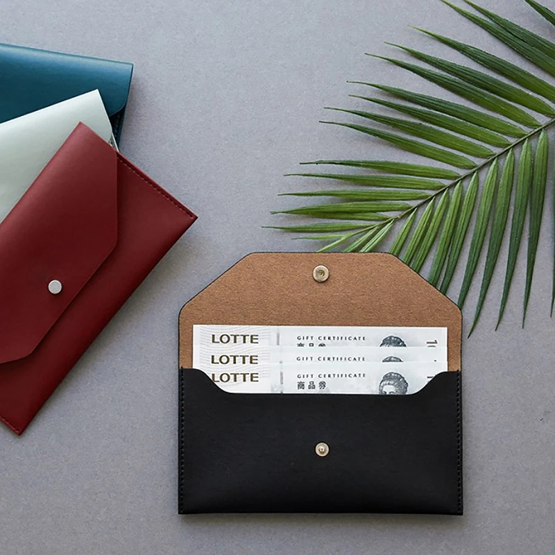 PU Leather Wallet New Product Student Office Worker Small Wallet Long Simple Style Coin Purse Wallet Pocket Envelope Wallet