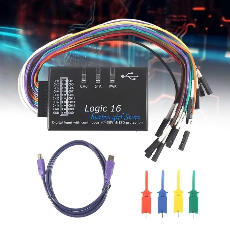 

C7AB USB Logics 100M 16 каналов, высокоскоростные выборки Super Interfaces собирают и анализируют синхронные данные