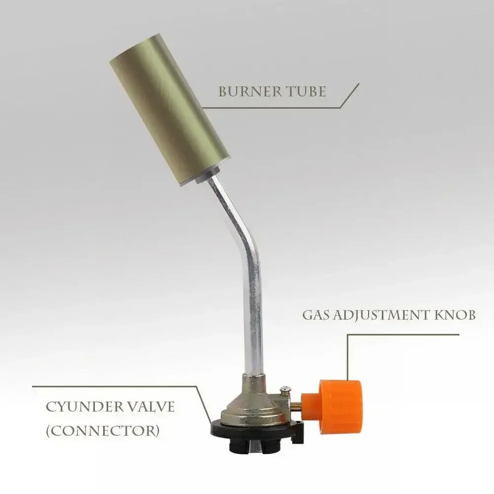 Imagem -03 - Tocha de Gás Portátil para Churrasco Queimador de Lança de Chamas de Gás Butano para Acampamento ao ar Livre Soldagem Cozinha Acessórios de Cozimento
