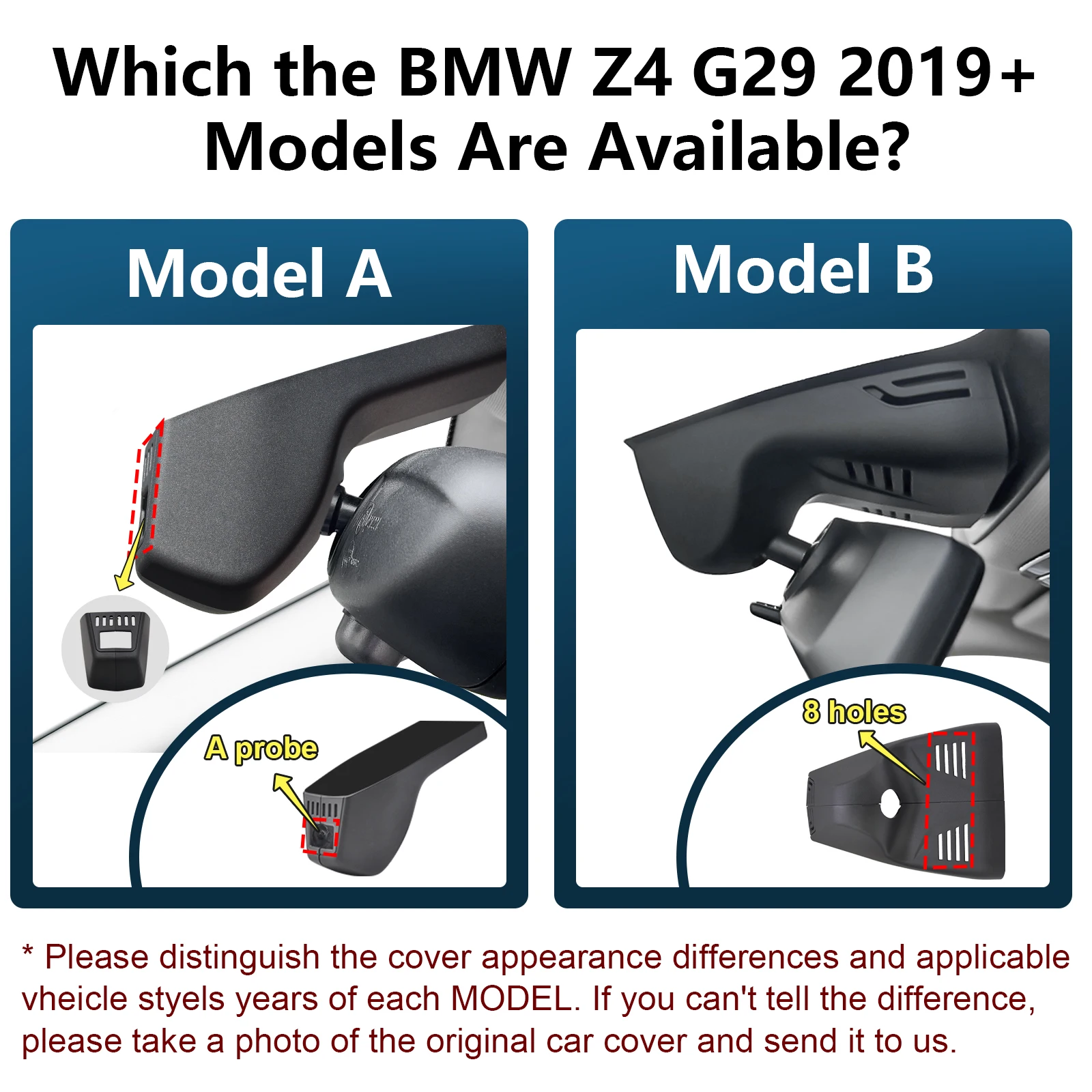 STARVIS 2 Plug and Play 4K 2160P WiFi & APP GPS Car DVR Dash Cam Camera For BMW Z4 G29 DashCam 2019-2026