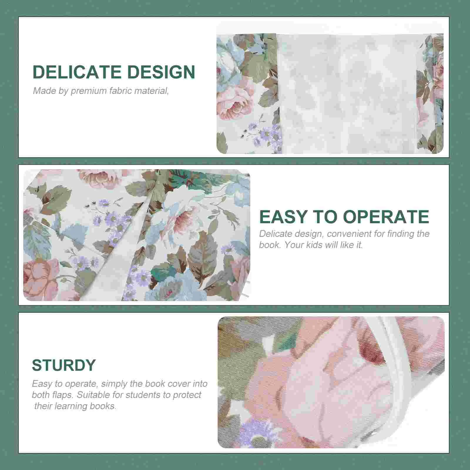 Fabric Book Cover Note Home Decor Protective Safety Books Manual Notebook