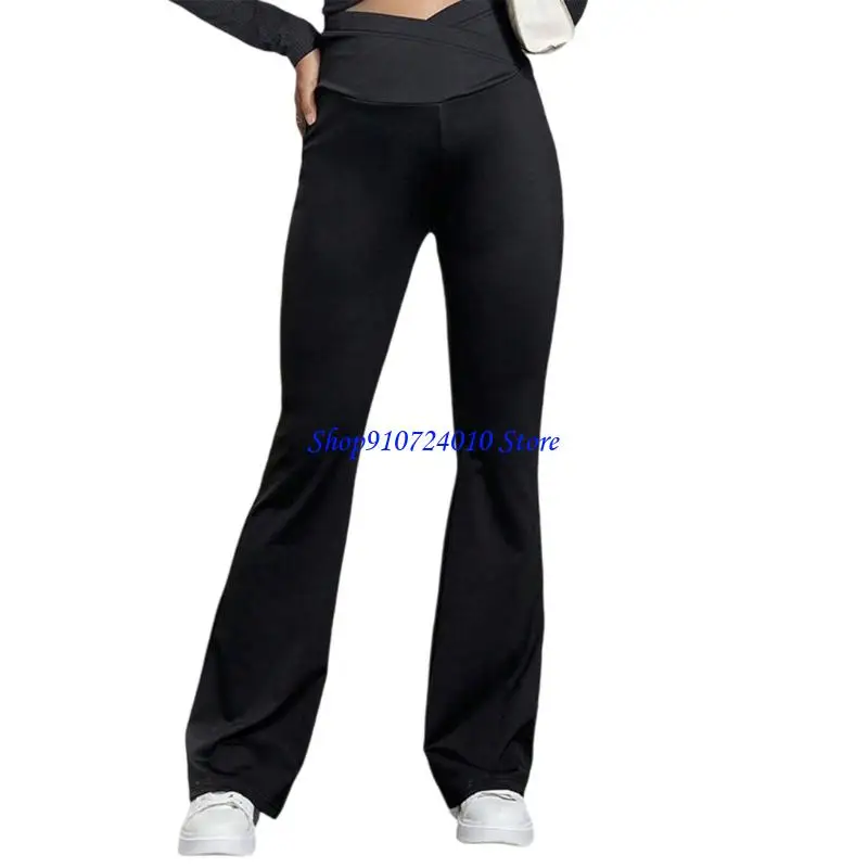 

77HD Эластичные широкие брюки для беременных на каждый день, эластичный пояс с поддержкой, удобная одежда для беременных