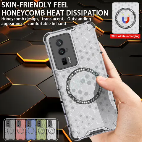 För Xiaomi Redmi K60 Pro-skal Lyxigt stötsäkert kameraskyddsfodral för RedmiK60 K 60 60K K60Pro Hybrid TPU genomskinligt bakstycke 10 best sales k60-fodral - №8