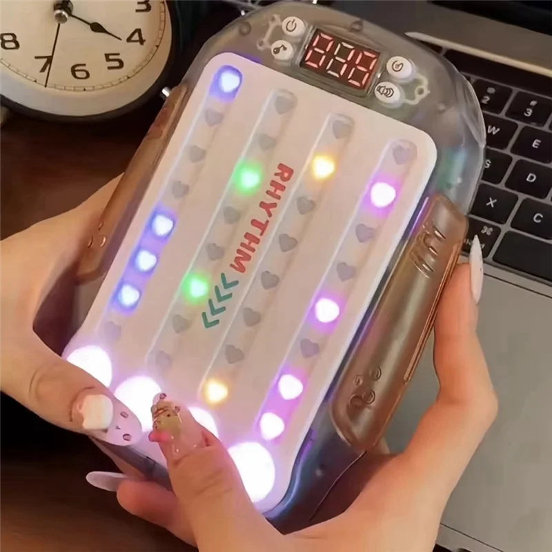 ODIES-เกมกดเร็ว คอนโซลฝึกประสาทสัมผัสตา เกมกระดานแข่งขันผู้เล่นหลายคน เกมเต้น Dance Master จอยเกมพกพา ฝึกการใช้มือ