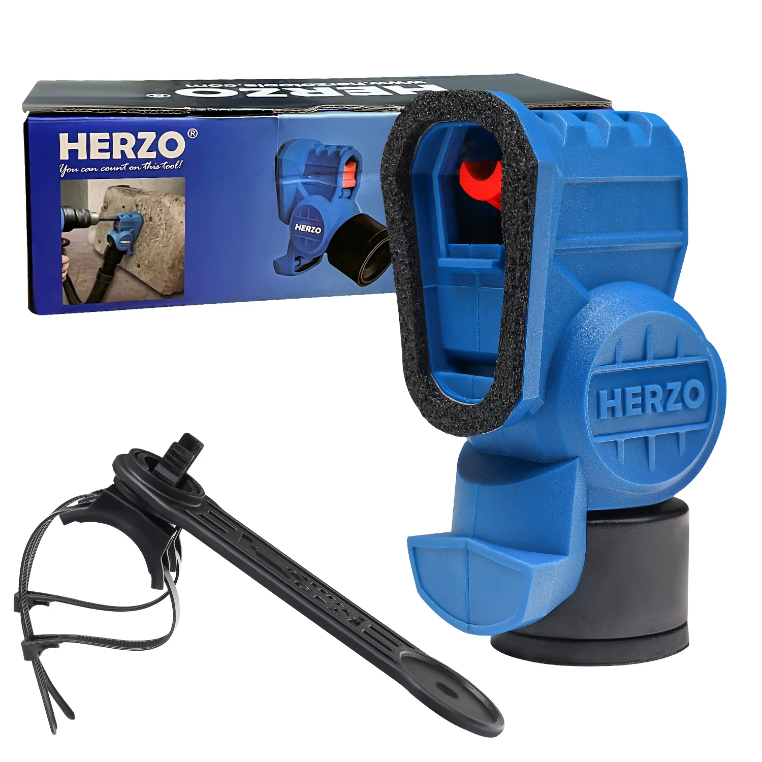 HERZO Drill Dust Collectors With Max 18mm Diameter Drilling Dust Shroud Dustless Tools For Electric Hammer