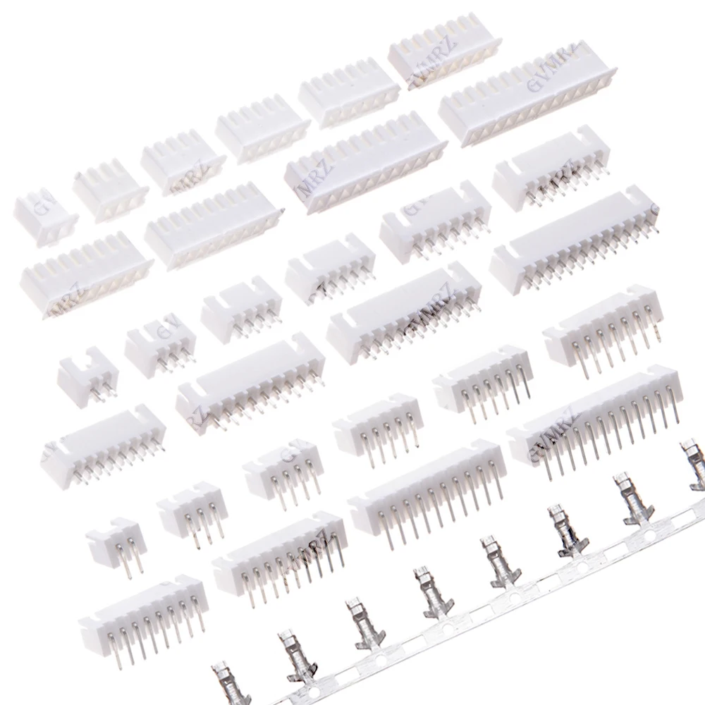 100PCS JST XH2.54 ZH1.5 PH2.0 1.25 MM Terminals Plastic Shell Male Plug Female Socket Wire Connector 2.54 2P 3P 4P 5P 6P 7P