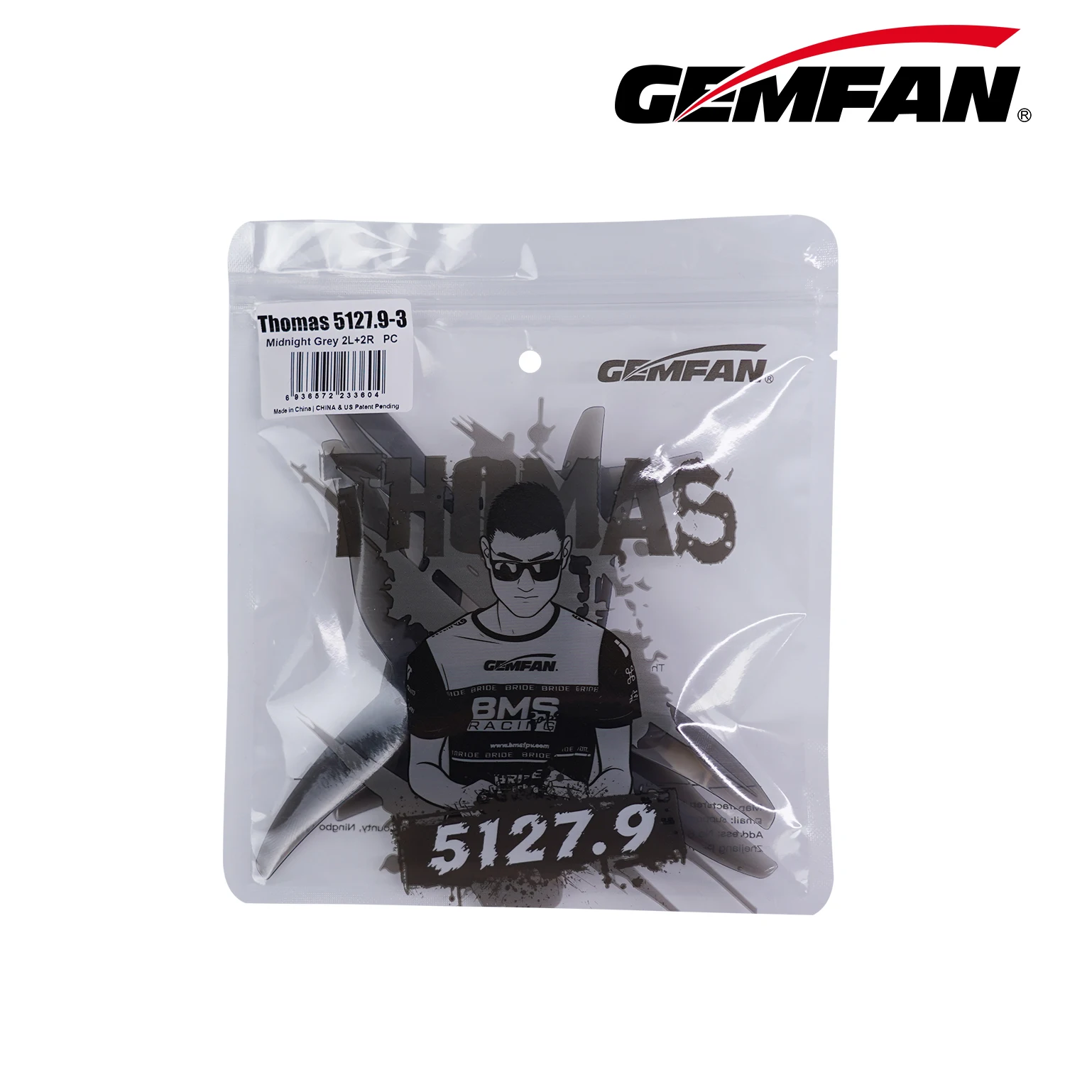 5-inch Thomas GEMFAN 5127.9-3 Props, 2CW+2CCW, High-Speed FPV Builds