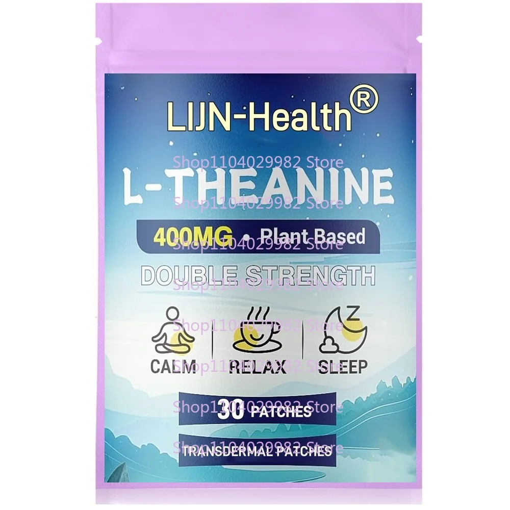 30 Patches L-Theanine Transdermal Patches for Stress Relief, Relaxation