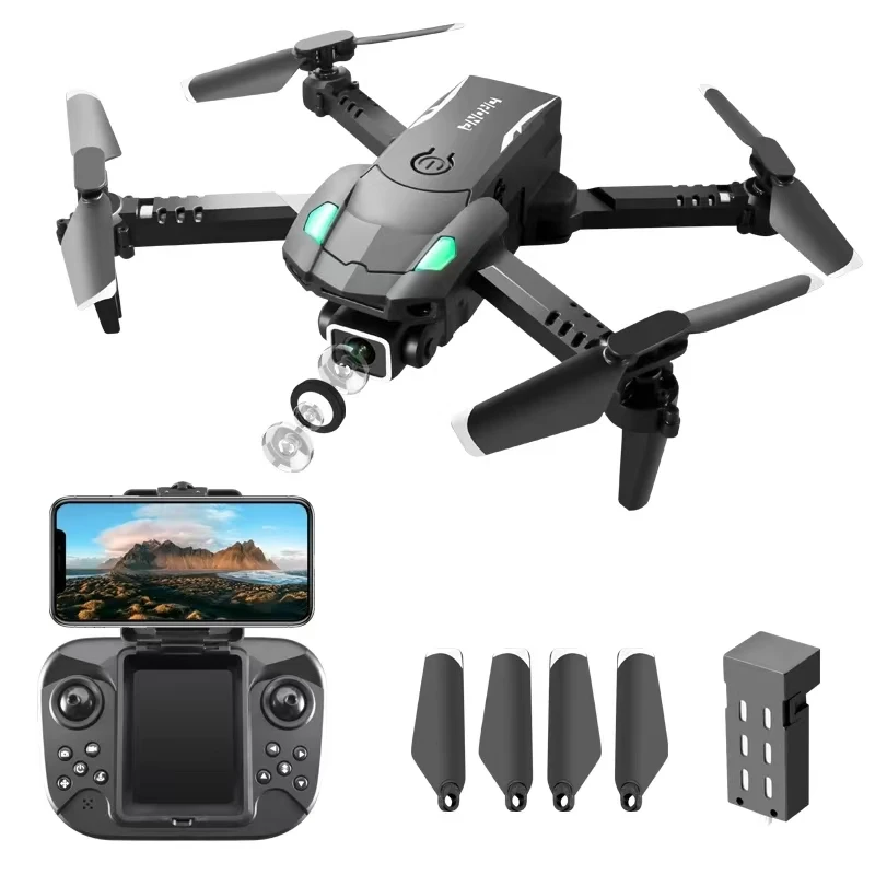 2024 S128 Mini Drone 4K Professional HD Camera Three Obstacle Avoidance Air Pressure Fixed Height Foldable Quadcopter sell Apron