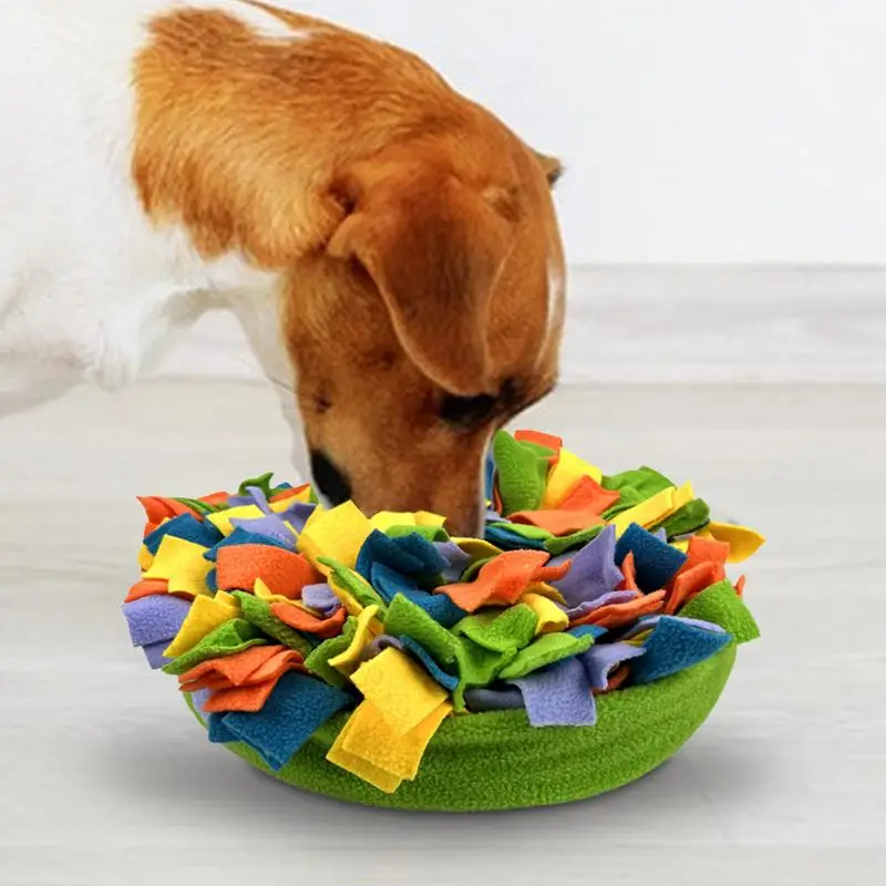 Dog Snuffle Mat Puppy Sniffing Pad for Slow Feeding Indoor Foraging Mat Dog Sniffing Pad for Smell Training Slow Eating and