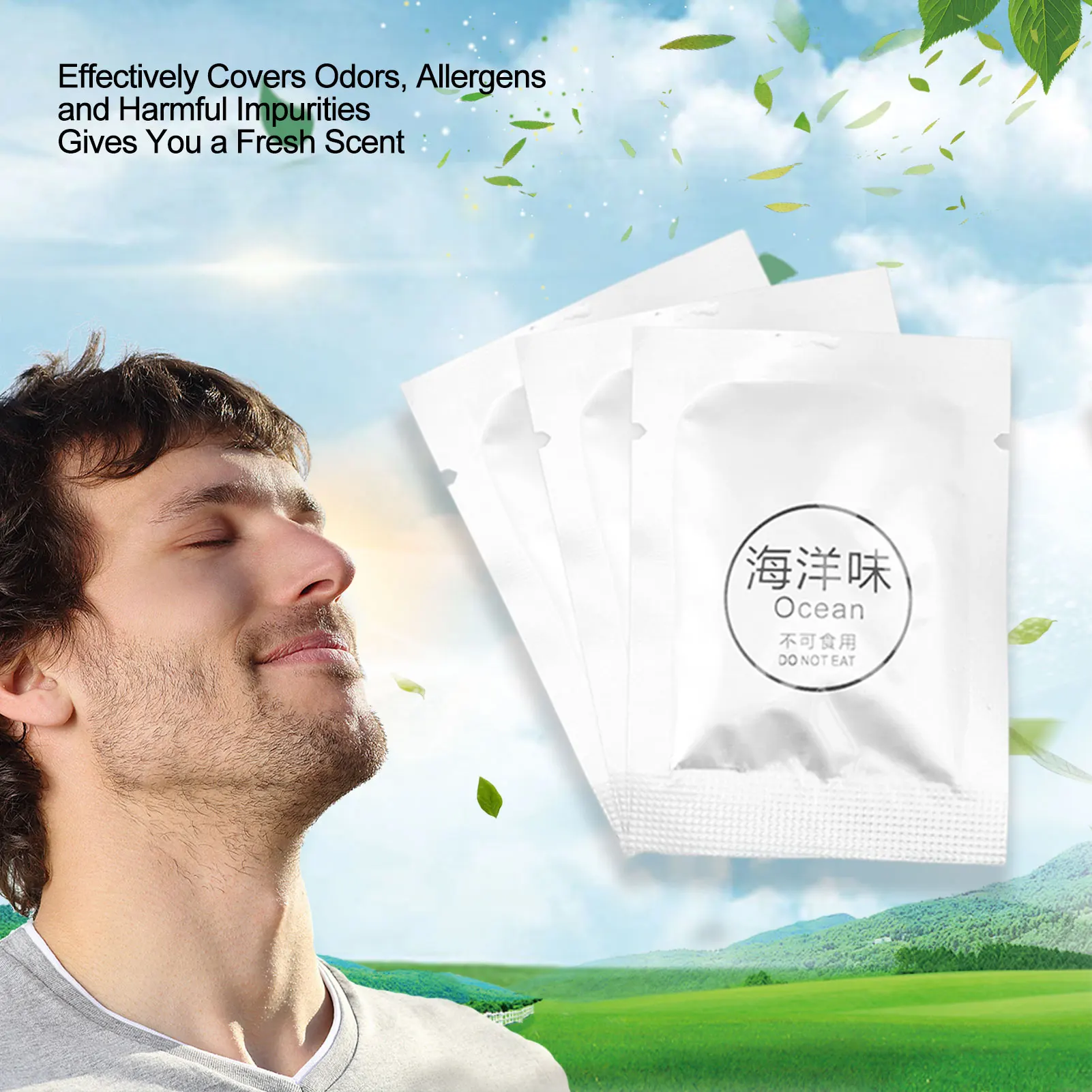 Air Vent Clip Replacement Fresheners Pads Natural Extract Slow Diffusion Removing Odors Air Freshener Refill Tablets for Car