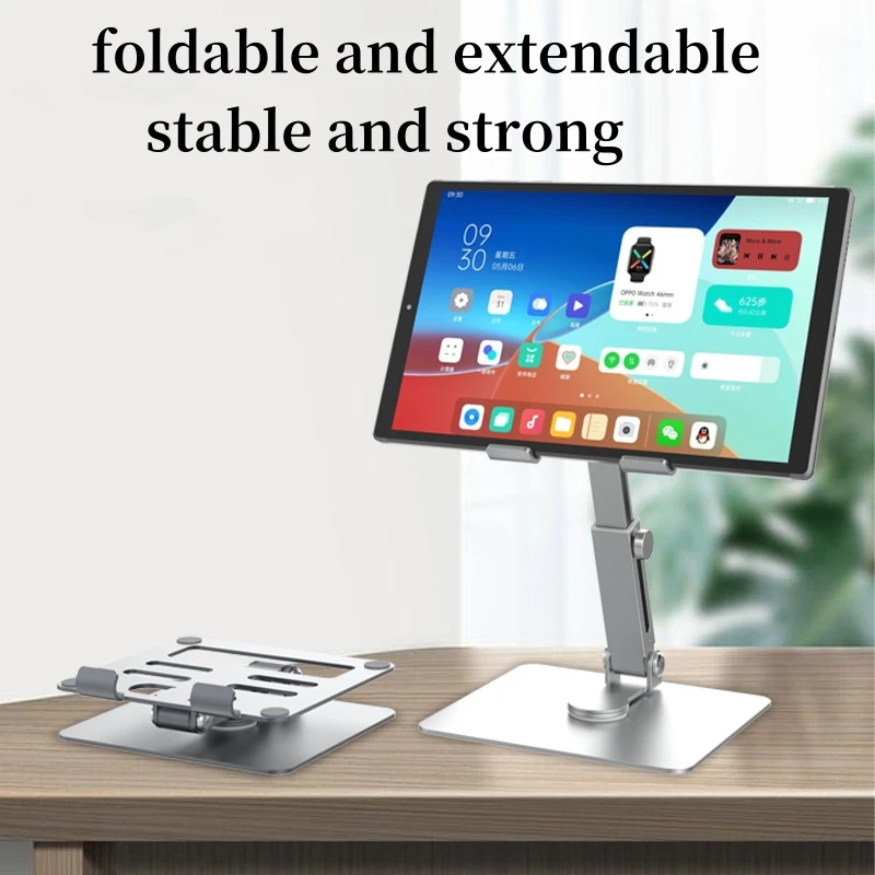 Tablet Stand Holder 360°Rotating Foldable Adjustable On Table Desk Aluminum Alloy Arm Mount Support Tablet Bracket iPad MT13