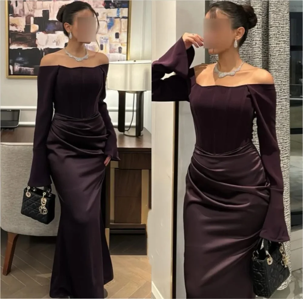 

ROYET Strapless Mermaid Elegant Woman Party Dress Long Sleeve Customized Evening Dress New Classic 2025 Prom Gown