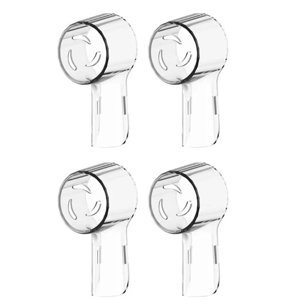 

4PCS Plastic Toothbrush Heads Dustproof Cover Replacement Heads Transparent Electric Toothbrush Caps Toothbrush Head Covers
