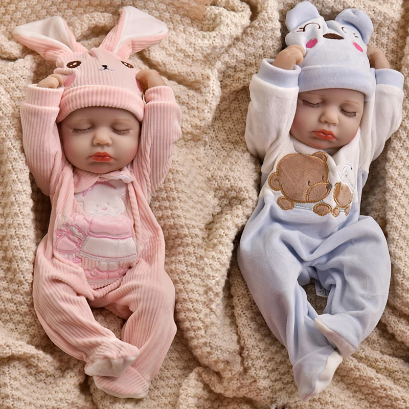 15inch 40cm Reborn Dolls Bebe Dolls Toys Girl Lifelike Reborn Dolls Full Body Vinyl Girl Doll Bebe Doll Toys Christmas Gifts