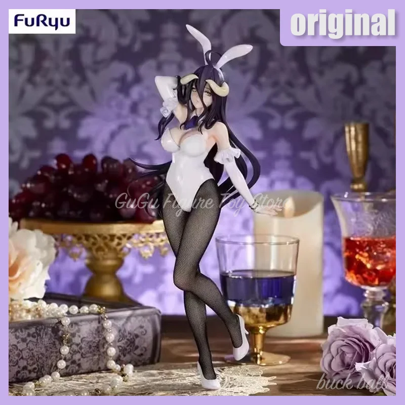 

Фигурка Overlord Albedo, фигурки Furyu Bicute Bunnies, аниме, фигурка сексуальной девушки, коллекция ПВХ, статуя, стоячая модель, орнамент, подарки