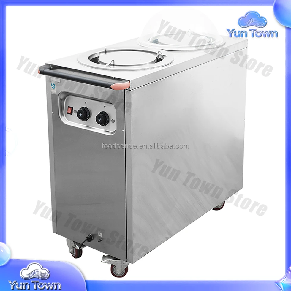 Hotel Restaurant Catering Equipment Plate Warmer Cabinet Trolley Commercial Plate Warmer Cart