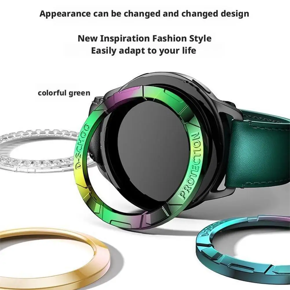  for xiaomi WatchS4 Regular Version Watch Bezel Case Protection Cover PC Electroplated Armor Style Protective Frame ﻿