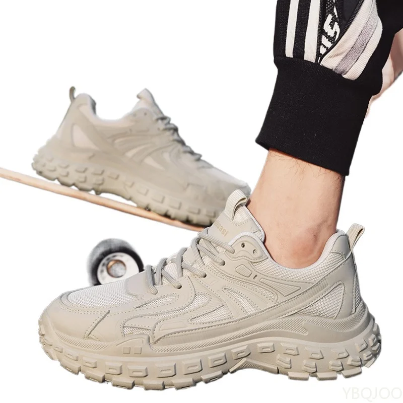 新しいカジュアルで快適なスニーカー、春と秋に最適、シンプルで滑り止め、耐摩耗性、メンズシューズ、ファッショナブルで多用途、厚底シューズ
