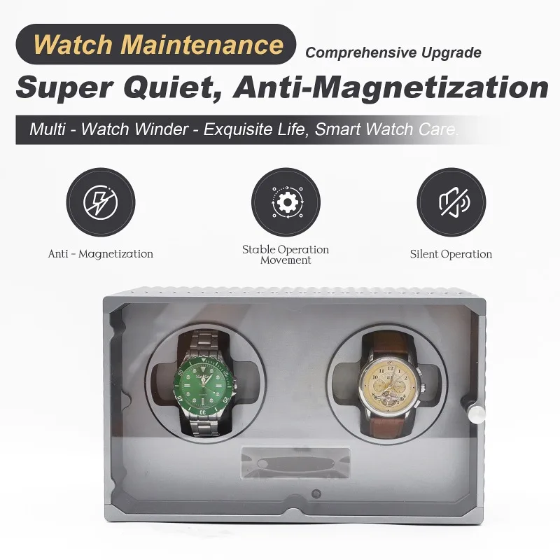 Automatic Watch Winder Anti-magnetization Mechanical Wrist Watches Winding Silent Men's Watch Display Box Watches Storage Case