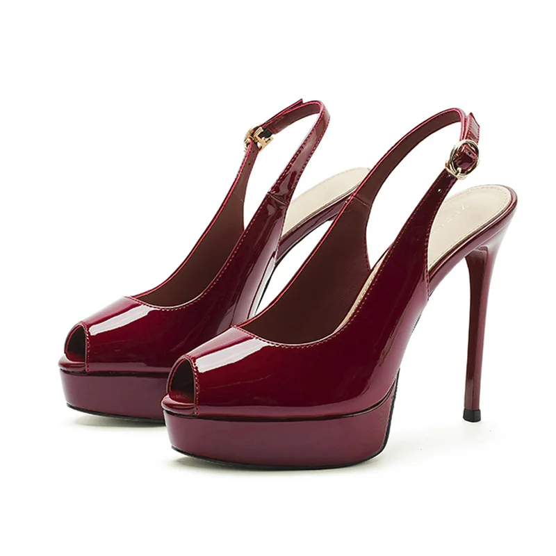 Fish-mouth high-heeled sandals for women, 2025 summer new style, thin heel, waterproof platform, non-sore-feet, single shoe.