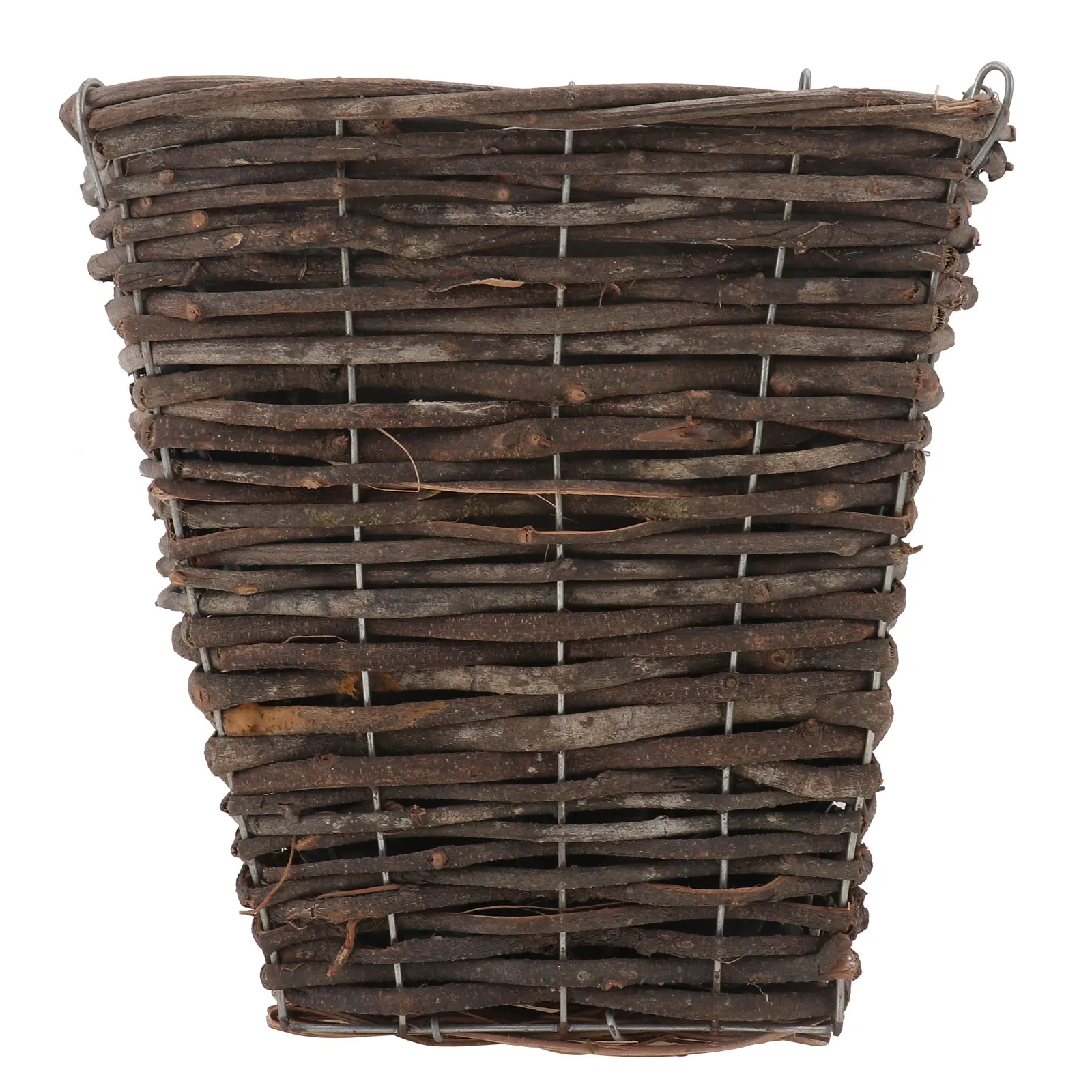 

1Pcs Rattan Woven Flower Basket Handmade Large Capacity Decorative Balcony Garden Plant Container Flower Basket