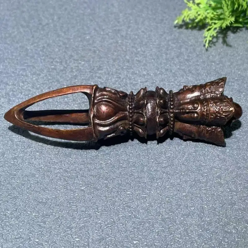 Tibet Tibetan Four-faced buddha vajra pestle Statue Ornament Home Office Cabinet Deco Desktop Decor Figurines