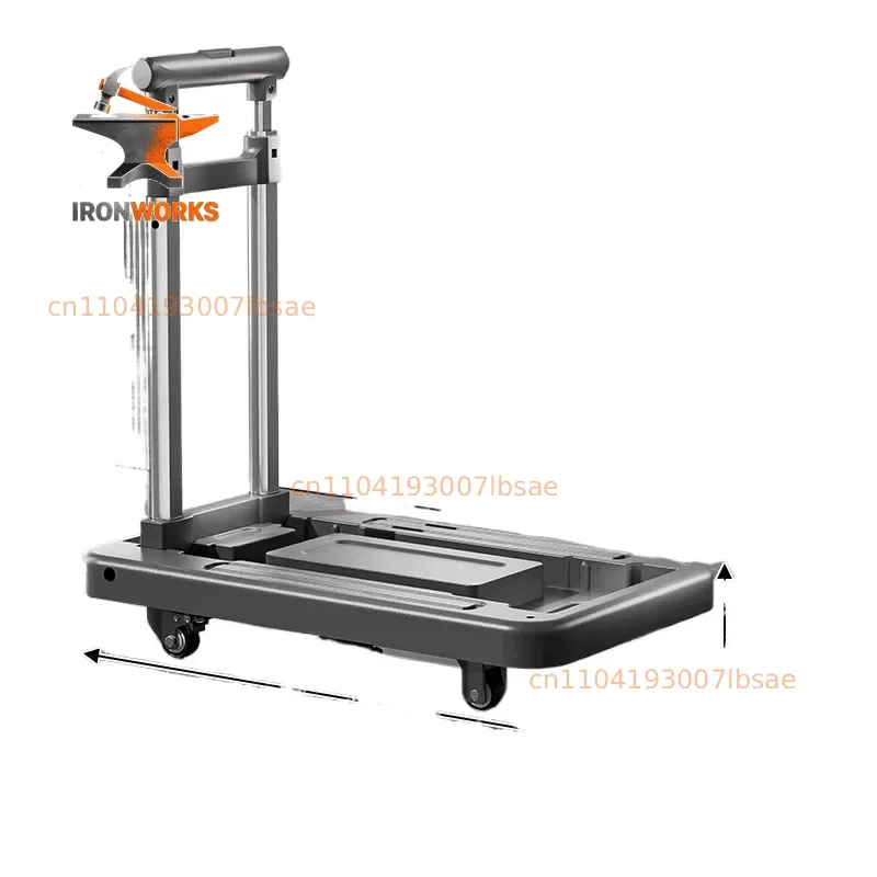 trolley household pull goods folding portable shopping cart trolley trolley hand push express trailer hand pull cart